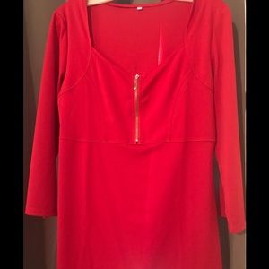 Women’s zip front blouse